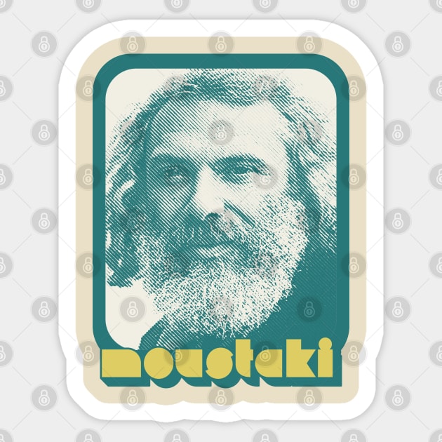 Georges Moustaki || | || Retro Style Fan Art Design Sticker by DankFutura